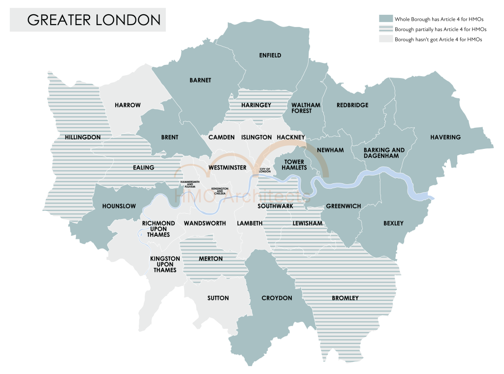 greater london article 4 map for hmos
