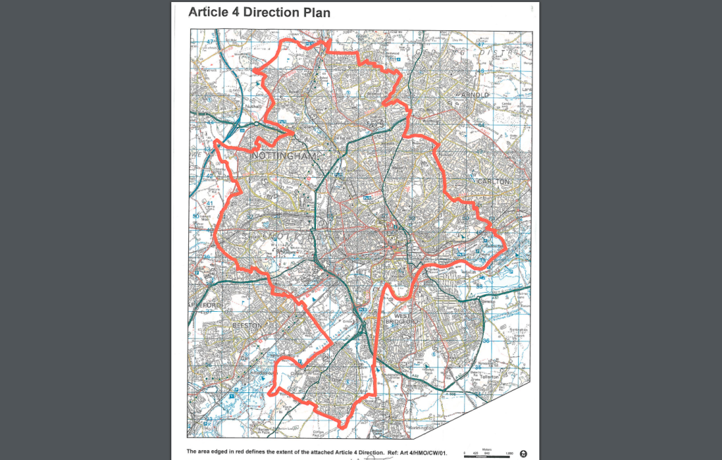 nottingham article 4 map hmos