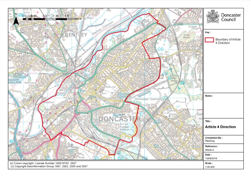 doncaster article 4 areas for hmos