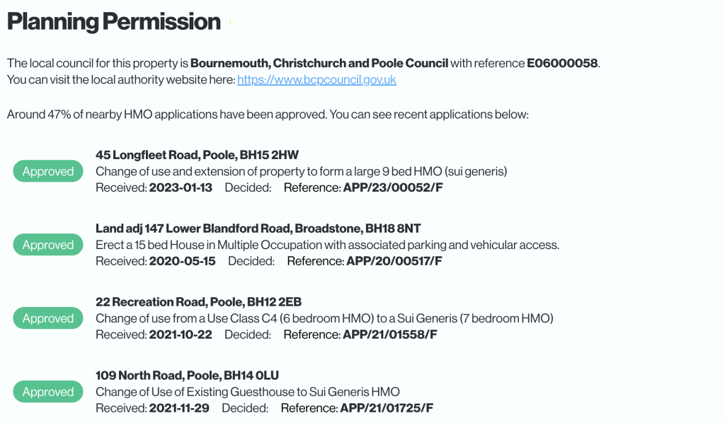 granted planning applications in bournemouth