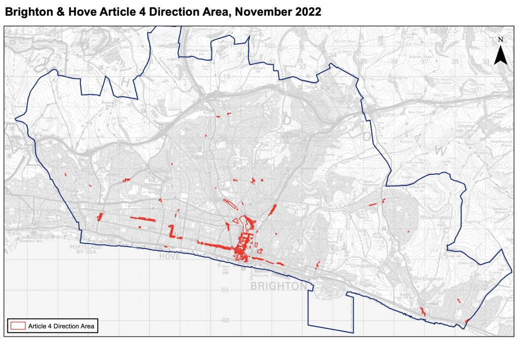 brighton article 4 map