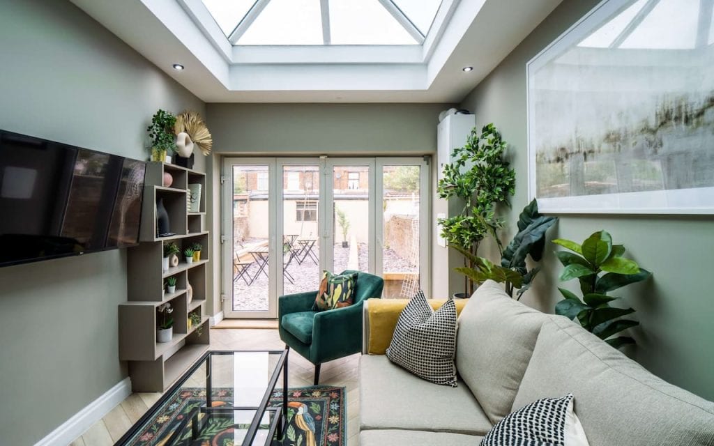 hmo interior design with skylight