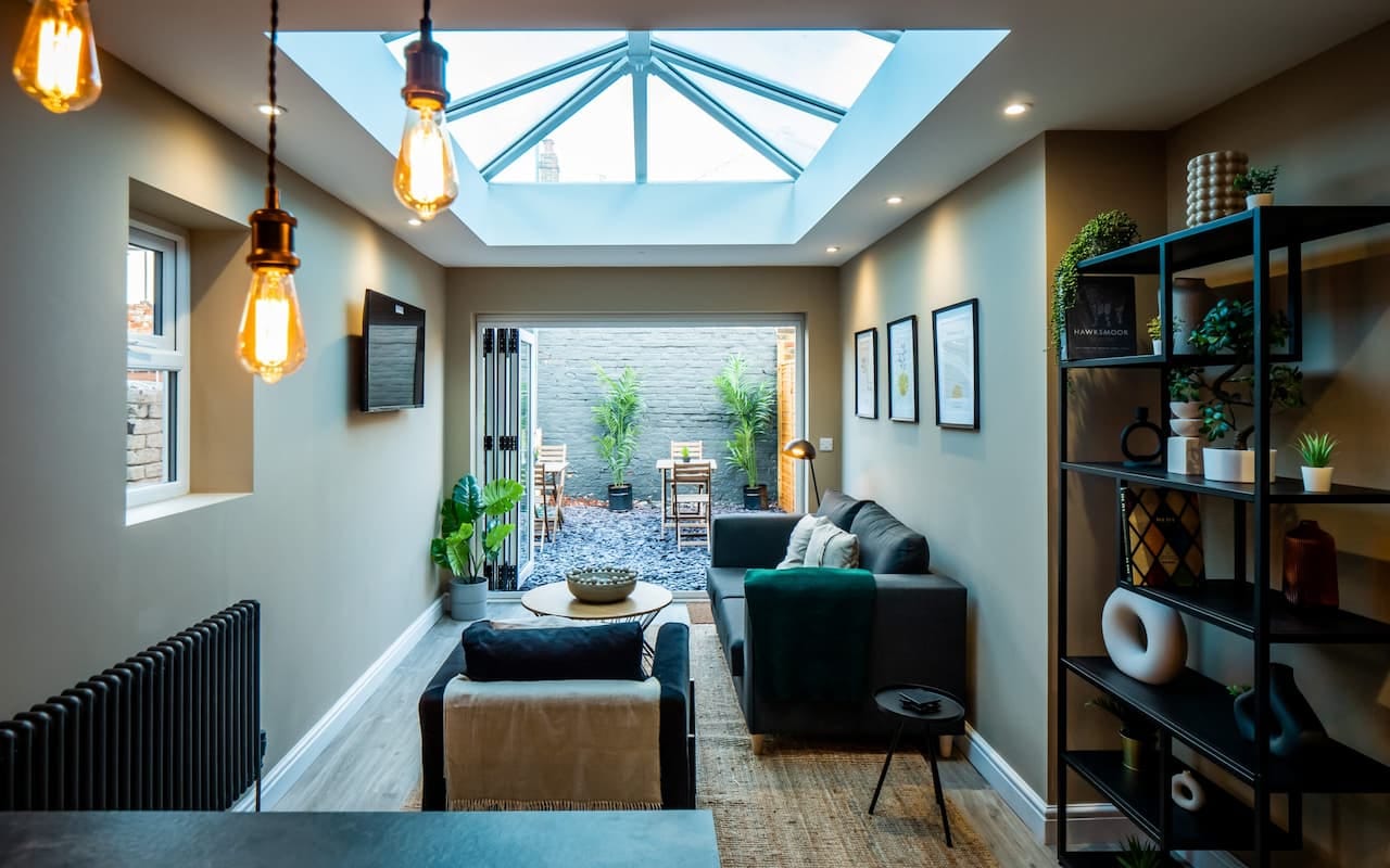 hmo design interior rooflight and living space
